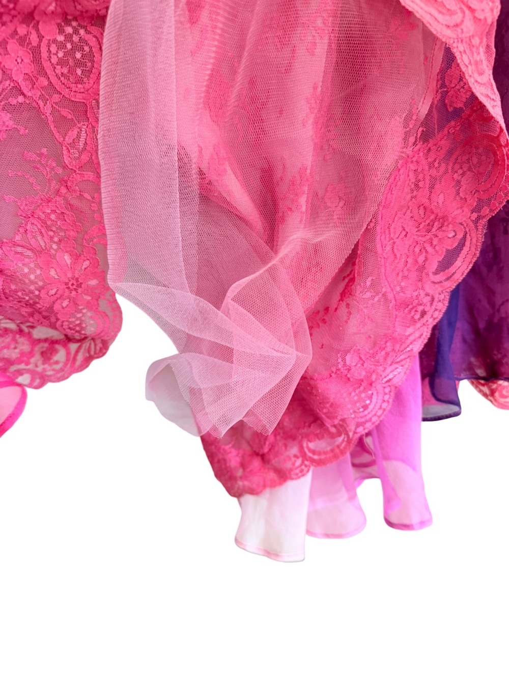 Mac Duggal Couture Beaded Strapless High Low Prom Formal Dress Pink Size 4 - Picture 12 of 16